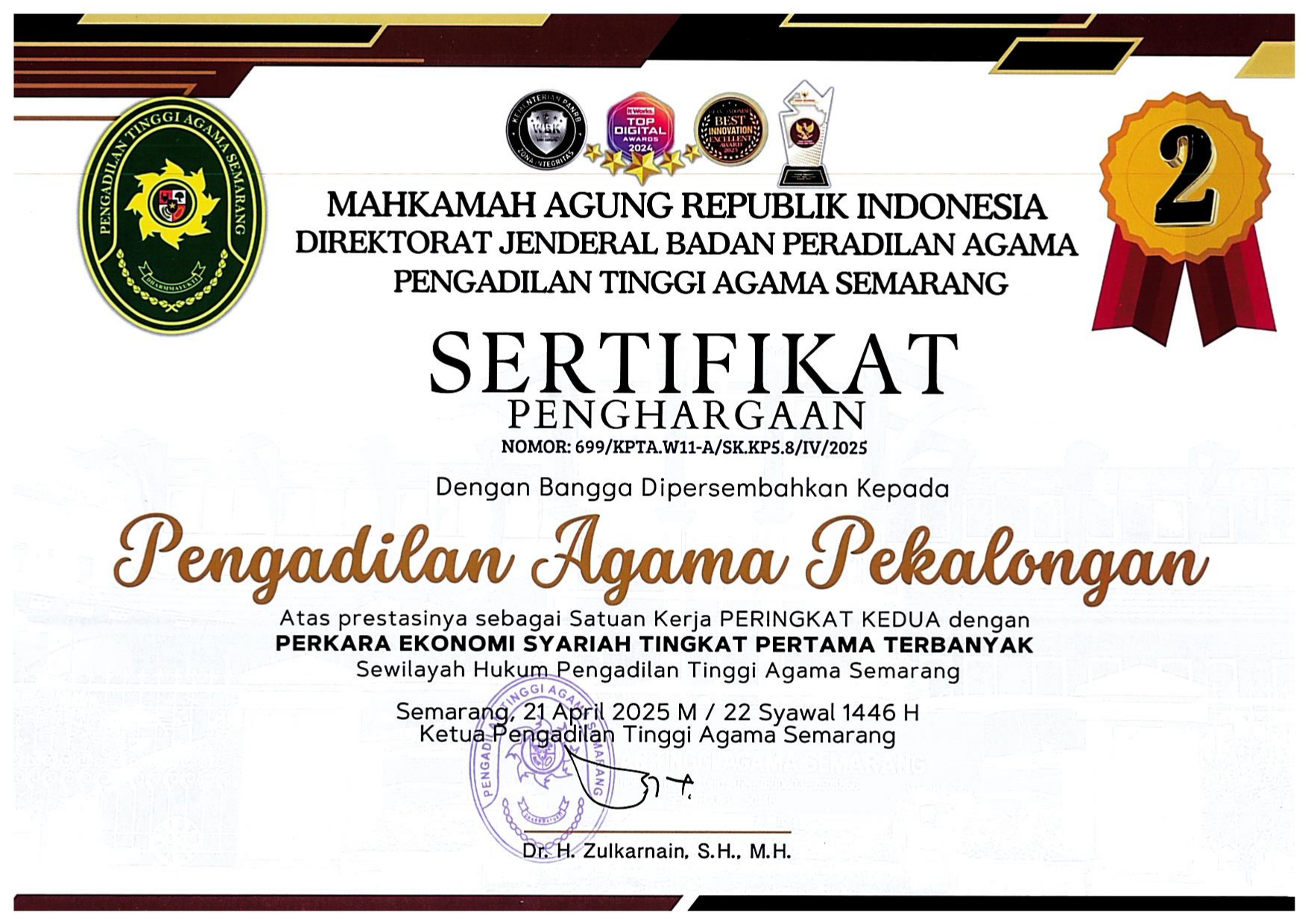 TW I Peringkat II Perkara Ekonomi Syariah page 0001